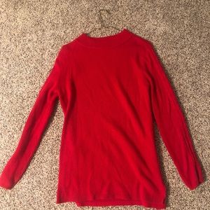 Red sweater from Talbots